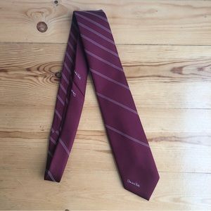 Vintage Oscar de la Renta men’s striped silk blend tie